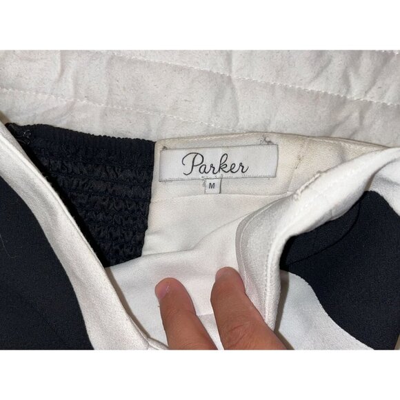 Parker Chevron Carmela Combo  Strapless  Women's Jumpsuit Size M - Picture 7 of 11